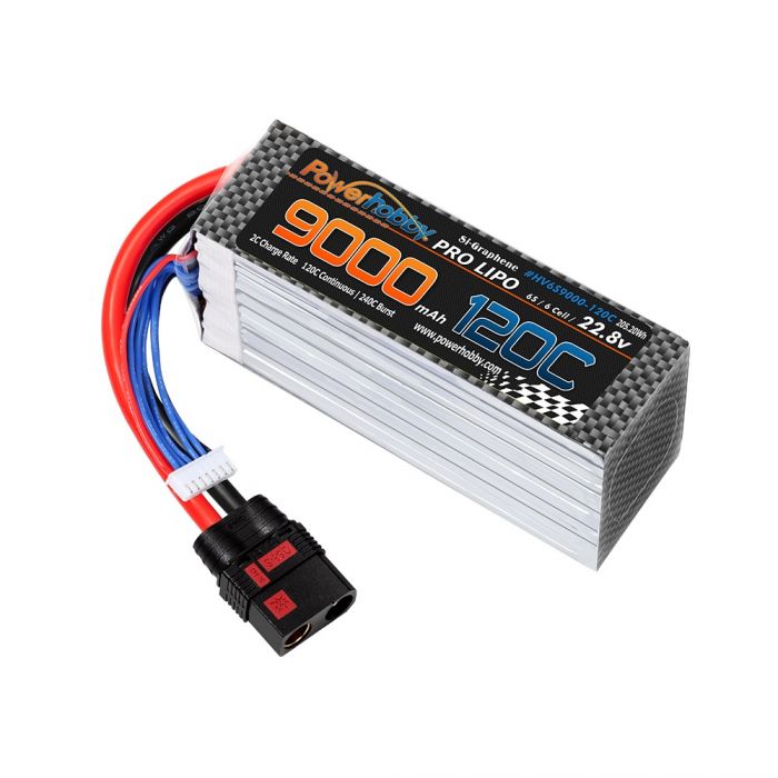 Powerhobby 6S 22.8V 9000mah 120C GRAPHENE + HV Lipo Battery QS8