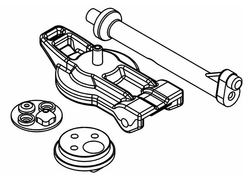 700201P Fuel Tank Lid / Posts Composite Set Cardinal Racing