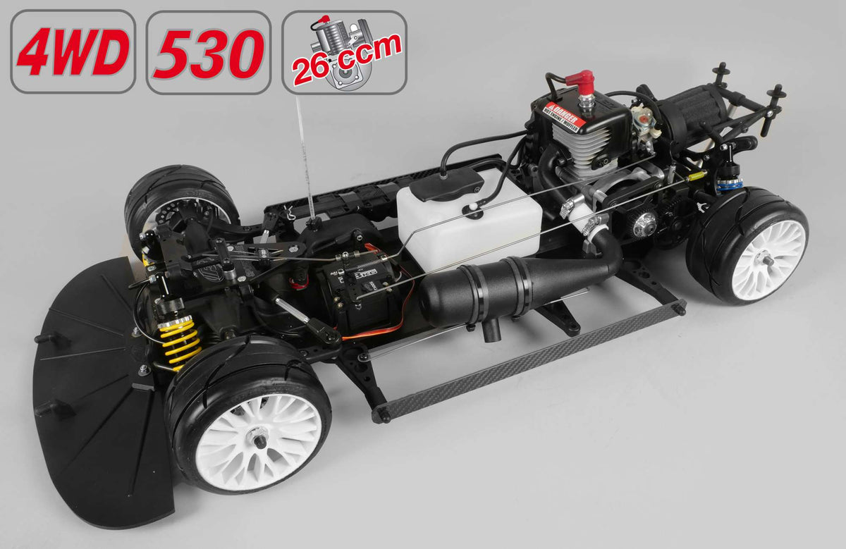 FG SPORTSLINE 4WD 530 Black Tuned Edition + Zenoah Engine (ARTR)  -BMW M4 DTM