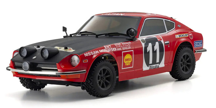 Kyosho Fazer Mk2 FZ02 1:10 Scale Radio Controlled Electric Powered 4WD FAZER Mk2 FZ02-R Series readyset 1971 DATSUN 240Z RALLY