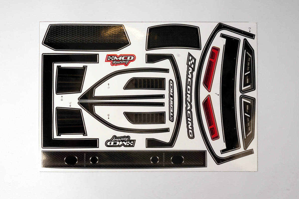 577501P - GT-A Body Basic Decal Set WB 325-340mm