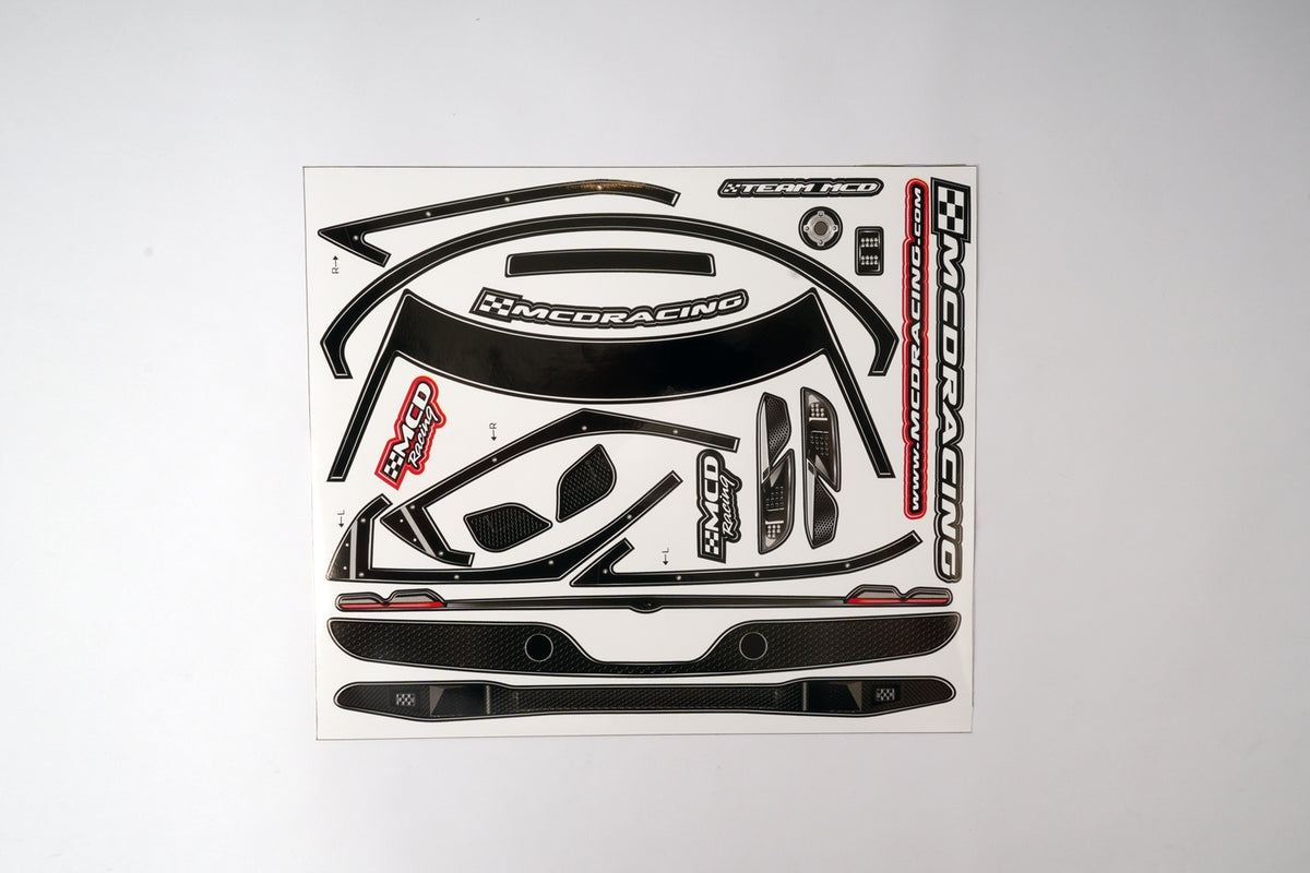 577601P - GT-F Body Basic Decal Set WB 325-340mm