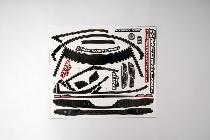 577601P - GT-F Body Basic Decal Set WB 325-340mm