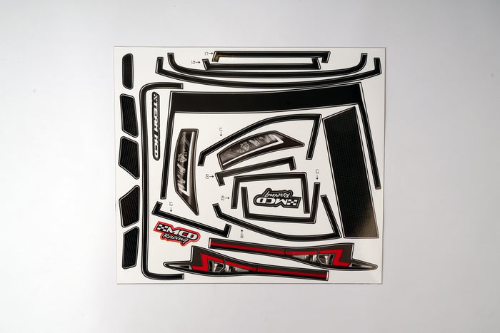 577701P GT-R Rally Body Basic Decal Set WB 325-340mm