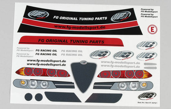 08079/01 - Alfa Romeo 156 Sedan bodyshell Decal Sheet