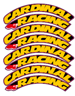 001 - Cardinal Racing Tire Decal