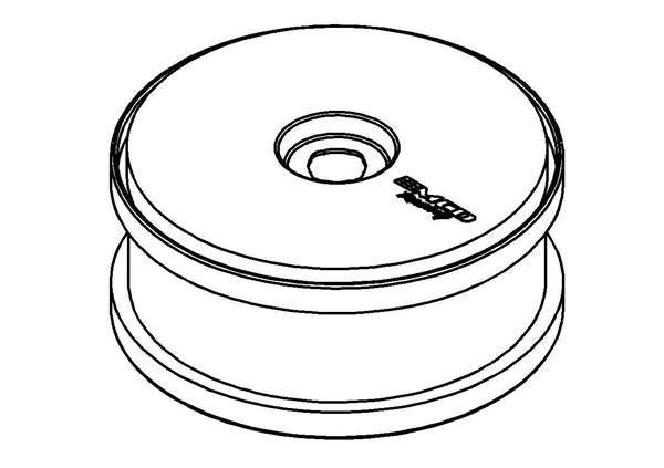 100104P - Wheel White Dish Disc 180 Mm