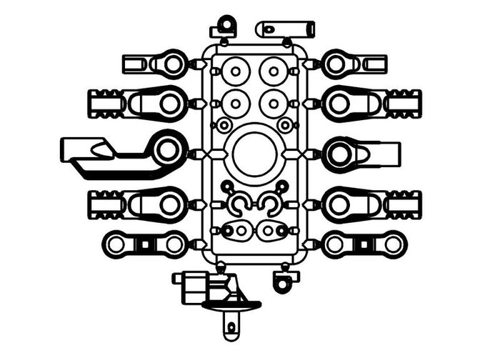 340101P - Rod End / Body Mount / Linkage Plastic Set