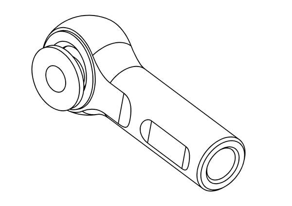 340102A - Alloy M8 Upper Wishbone Rose Joint L/R Thread (Opt.) (2 pairs)