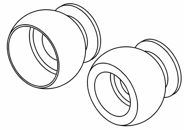 340601S - Steering Servo Arm Joint Balls (2x3 2x4 )