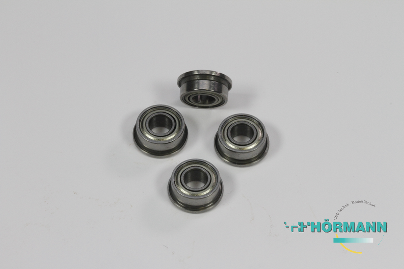02/042 - Flanged ball bearings 9 x 4 x 4 mm