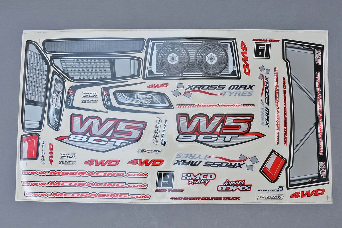 502501P - W5 Body Shell Decal Set