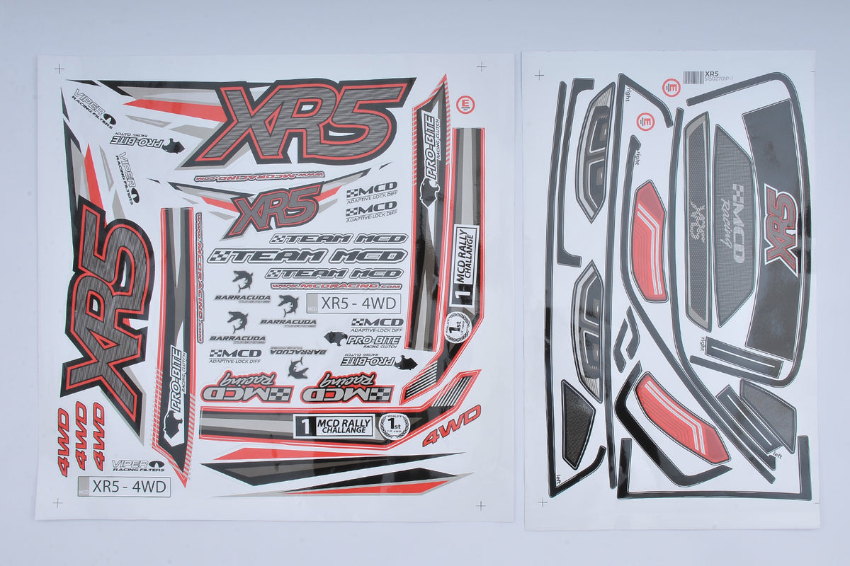 502701P - XR5 Rally Body Shell Decal Set