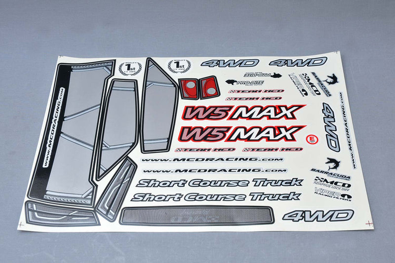 503601P - W5 Max Body Shell Decal Set