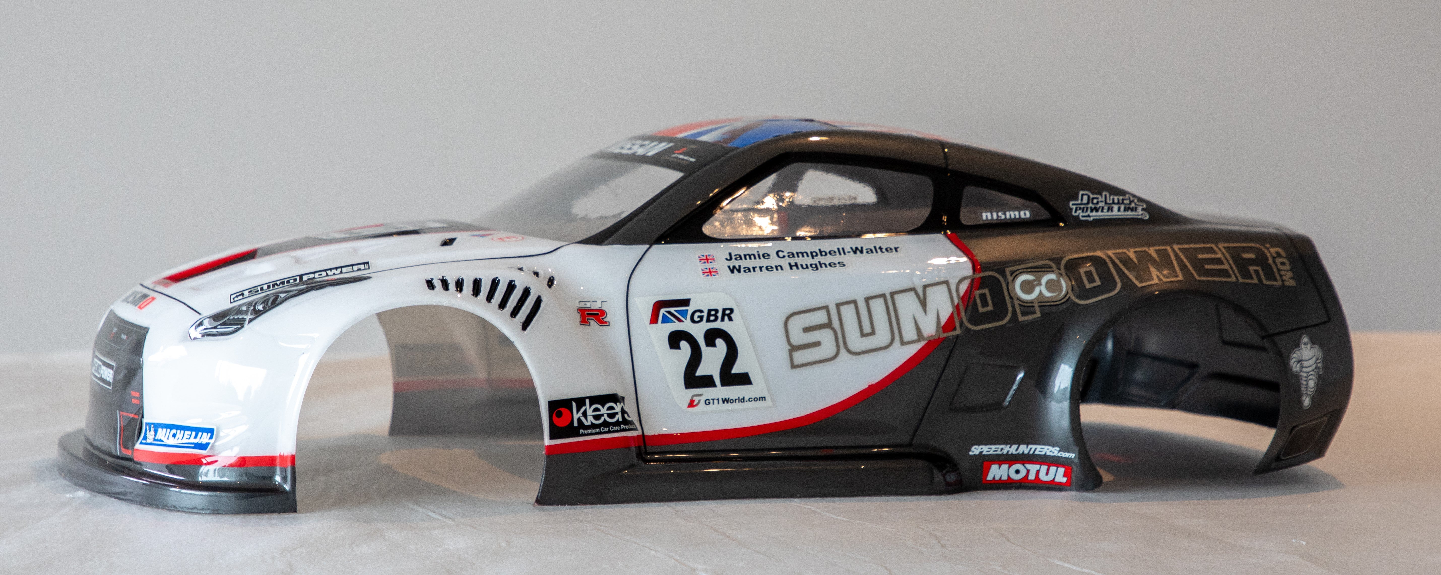 1/8 Nissan Skyline GTR (R35) bodyshell (360mm wheelbase) – Cardinal Racing