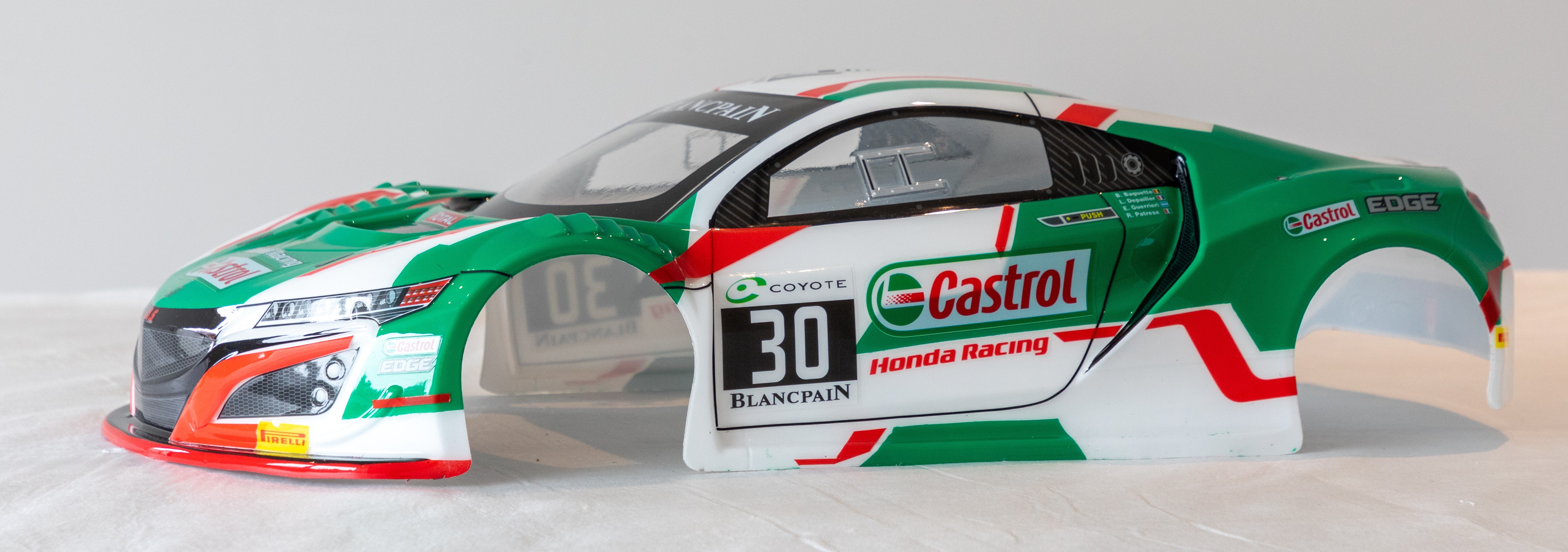1/8 Honda NSX Castrol Livery (360mm wheelbase) – Cardinal Racing