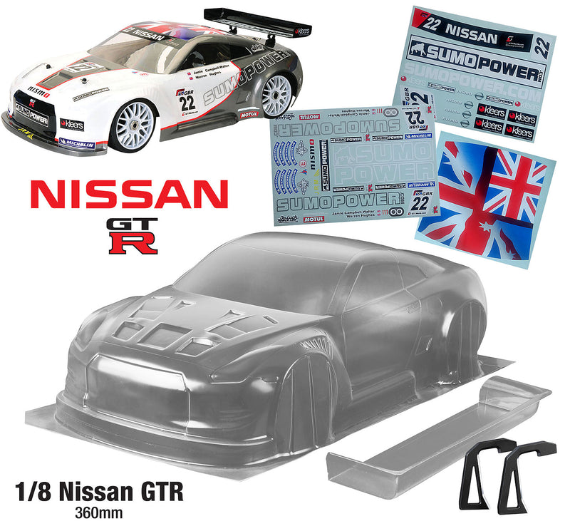 1/8 Nissan Skyline GTR (R35) bodyshell (360mm wheelbase)
