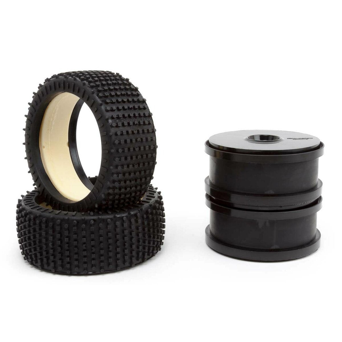 100205X - Tyre 180 Mm Micro Stud V2 Bm Lw + Wheel Black