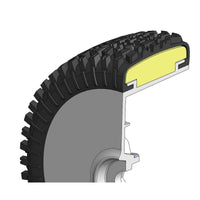 100212X - Tyre 180 Mm Dirt-xross Bm + Wheel Black
