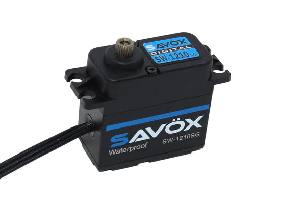 SW1210SG-BE - Waterproof High Voltage Digital Servo 0.13sec / 444.4oz @ 7.4V - Black Edition