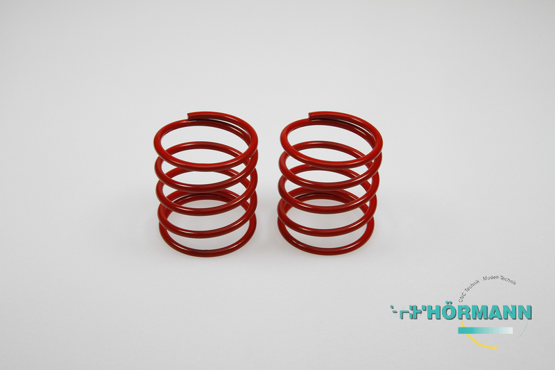 03/622 - Big-Bore shock absorber springs (ID = 33 mm, L = 42 mm) RED (2.5mm)